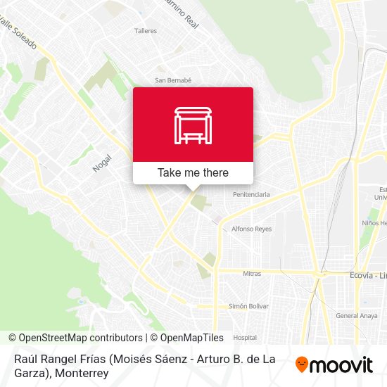 Mapa de Raúl Rangel Frías (Moisés Sáenz - Arturo B. de La Garza)