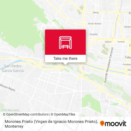 Mapa de Morones Prieto (Virgen de Ignacio Morones Prieto)