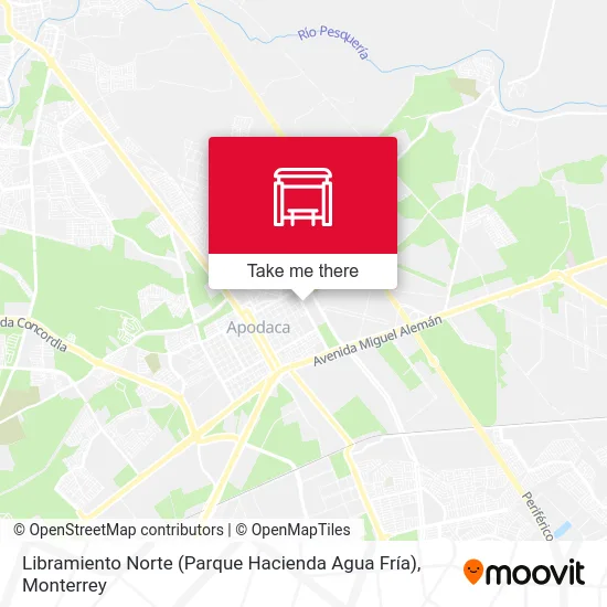 Mapa de Libramiento Norte (Parque Hacienda Agua Fría)