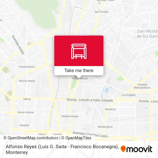 Mapa de Alfonso Reyes (Luis G. Sada - Francisco Bocanegra)