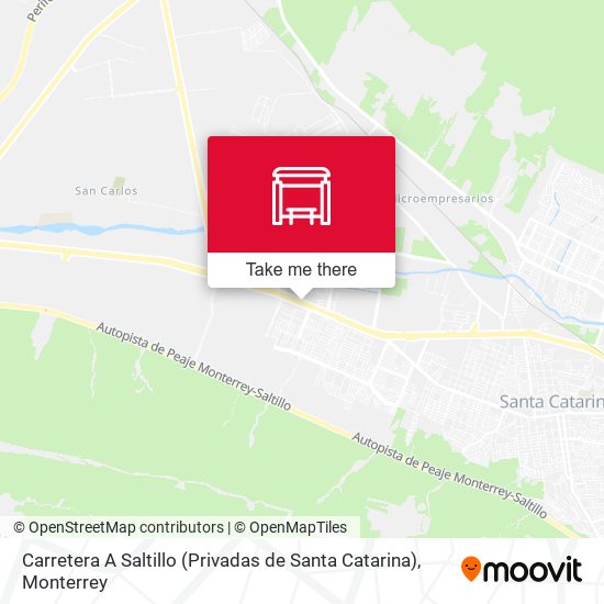 Carretera A Saltillo (Privadas de Santa Catarina) map