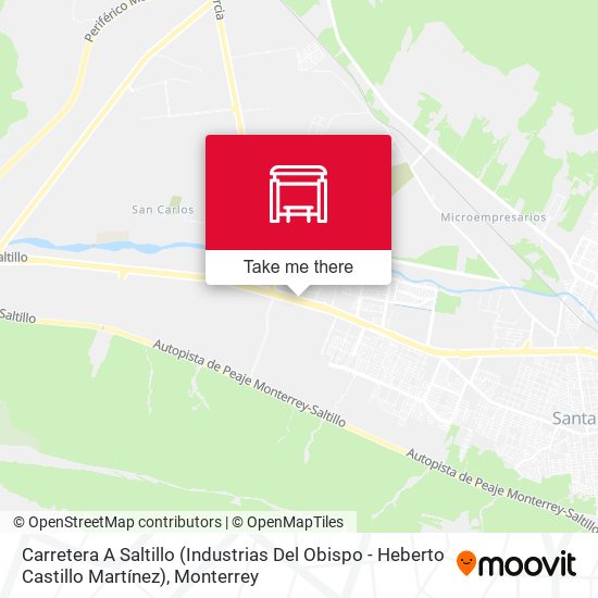 Carretera A Saltillo (Industrias Del Obispo - Heberto Castillo Martínez) map