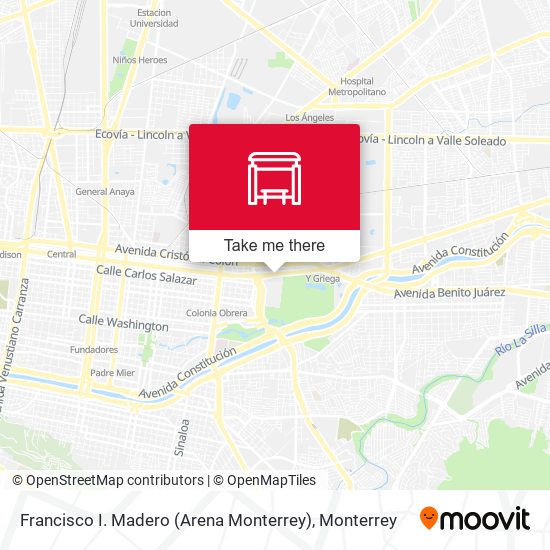 Francisco I. Madero (Arena Monterrey) map