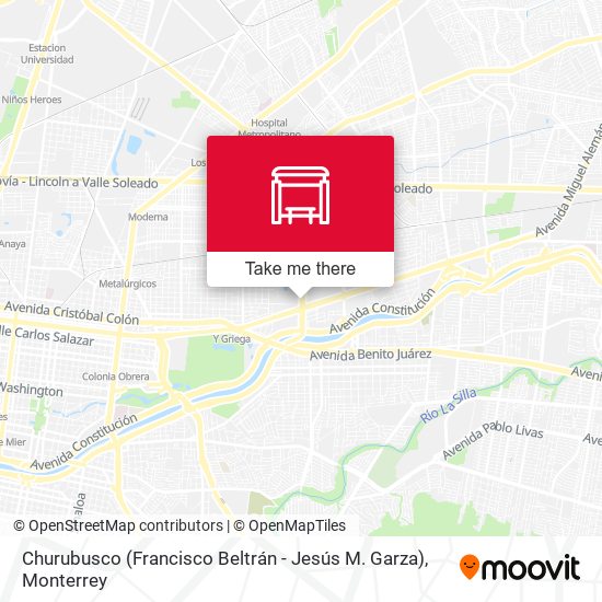 Churubusco (Francisco Beltrán - Jesús M. Garza) map