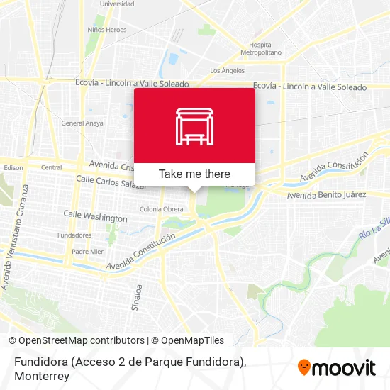 Fundidora (Acceso 2 de Parque Fundidora) map