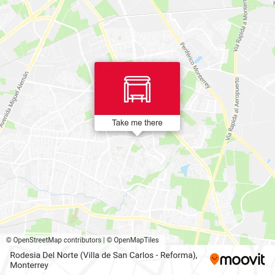 Rodesia Del Norte (Villa de San Carlos - Reforma) map