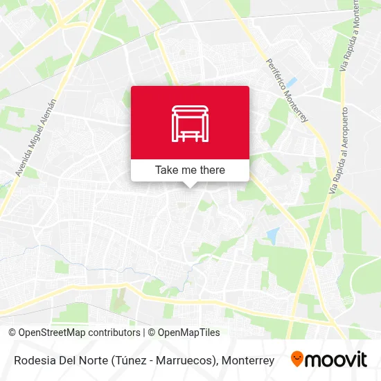 Rodesia Del Norte (Túnez - Marruecos) map