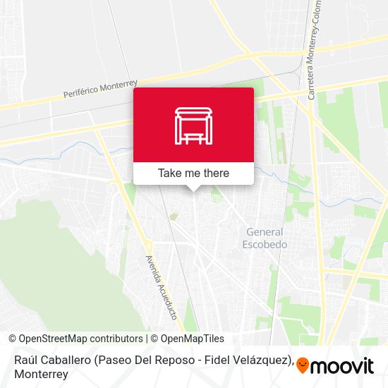 Raúl Caballero (Paseo Del Reposo - Fidel Velázquez) map