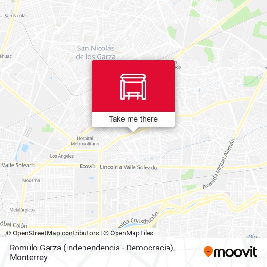 Mapa de Rómulo Garza (Independencia - Democracia)
