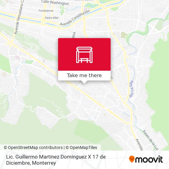 Lic. Guillermo Martínez Domínguez X 17 de Diciembre map