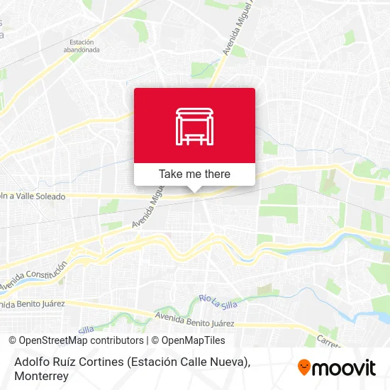 Mapa de Adolfo Ruíz Cortines (Estación Calle Nueva)