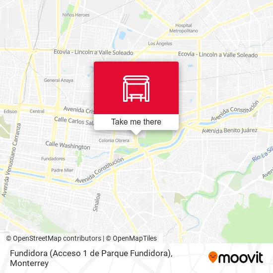 Mapa de Fundidora (Acceso 1 de Parque Fundidora)