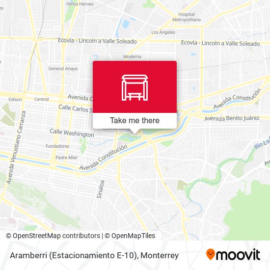Aramberri (Estacionamiento E-10) map