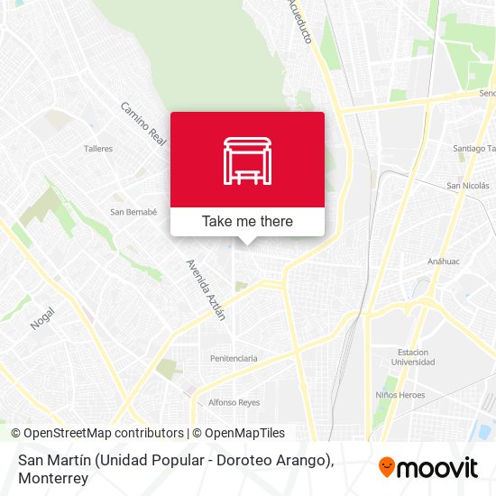 San Martín (Unidad Popular - Doroteo Arango) map