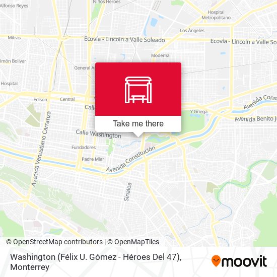 Washington (Félix U. Gómez - Héroes Del 47) map