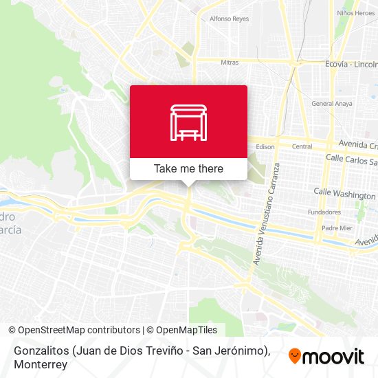 Gonzalitos (Juan de Dios Treviño - San Jerónimo) map