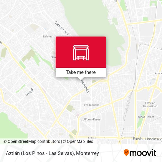 Mapa de Aztlán (Los Pinos - Las Selvas)