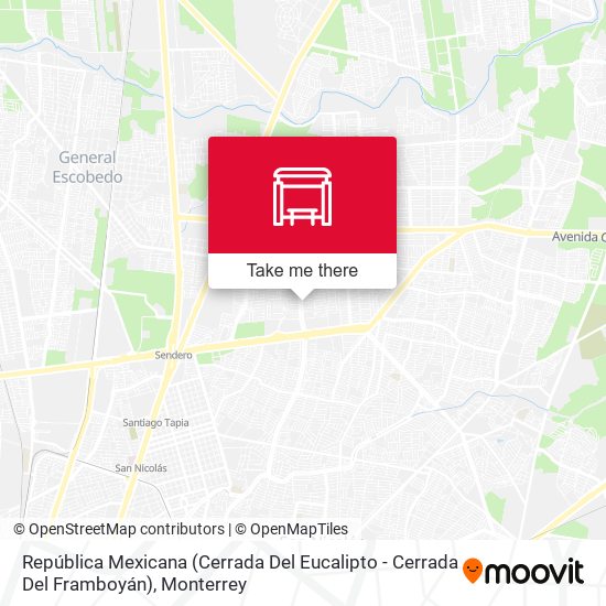 República Mexicana (Cerrada Del Eucalipto - Cerrada Del Framboyán) map