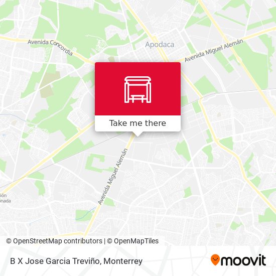 Mapa de B X Jose Garcia Treviño