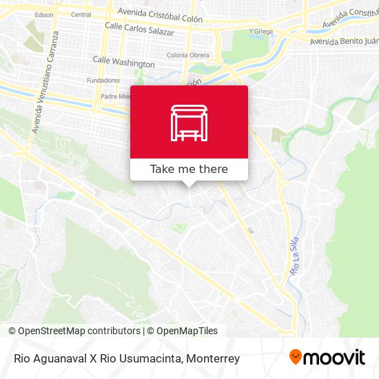 Rio Aguanaval X Rio Usumacinta map