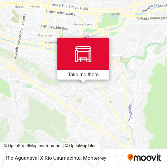 Rio Aguanaval X Rio Usumacinta map