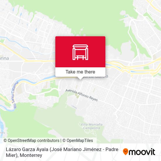 Mapa de Lázaro Garza Ayala (José Mariano Jiménez - Padre Mier)