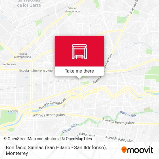 Mapa de Bonifacio Salinas (San Hilario - San Ildefonso)
