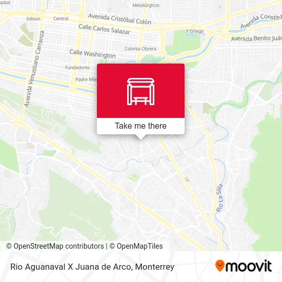 Rio Aguanaval X Juana de Arco map