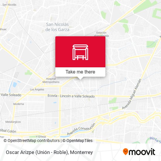 Mapa de Oscar Arizpe (Unión - Roble)