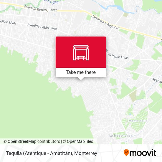Tequila (Atentique - Amatitán) map