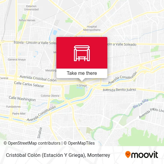 Mapa de Cristóbal Colón (Estación Y Griega)