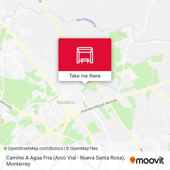 Mapa de Camino A Agua Fría (Arco Vial - Nueva Santa Rosa)