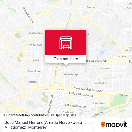 José Manuel Herrera (Amado Nervo - José T. Villagómez) map