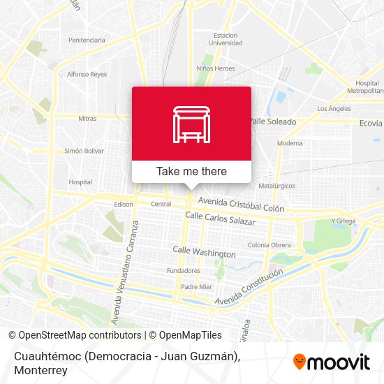 Cuauhtémoc (Democracia - Juan Guzmán) map