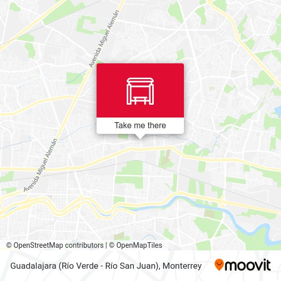 Mapa de Guadalajara (Río Verde - Río San Juan)