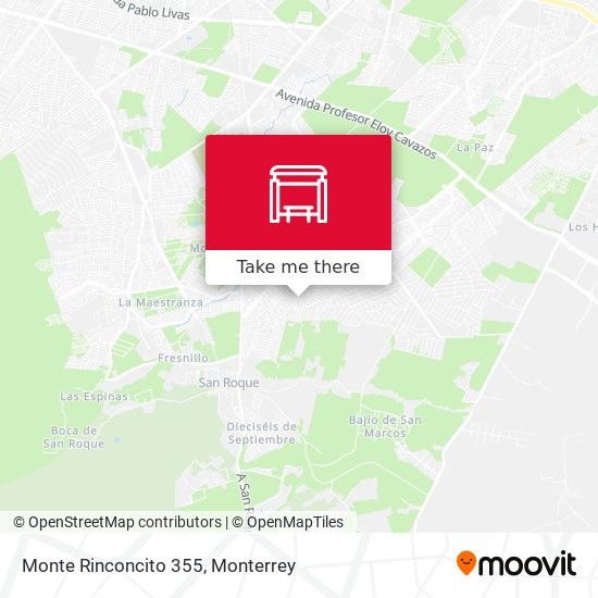 Mapa de Monte Rinconcito 355