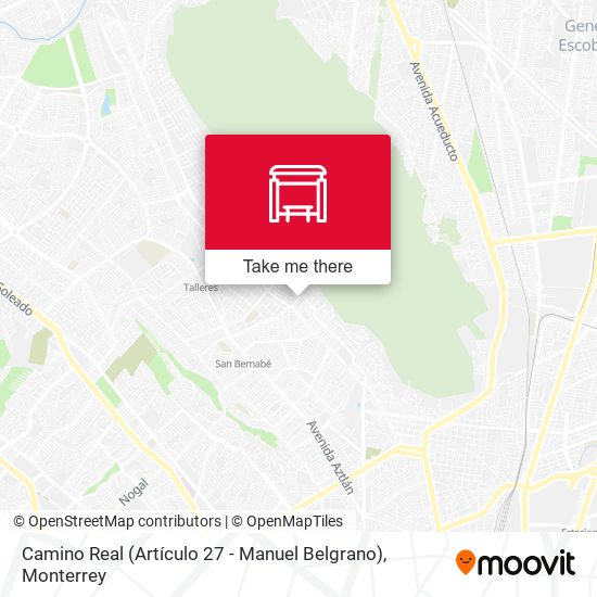 Camino Real (Artículo 27 - Manuel Belgrano) map