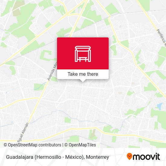 Guadalajara (Hermosillo - México) map