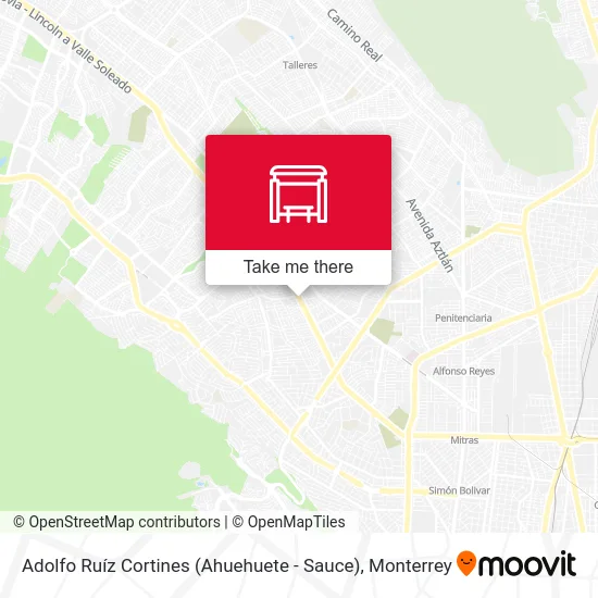 Adolfo Ruíz Cortines (Ahuehuete - Sauce) map