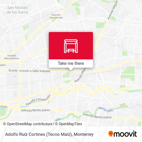 Mapa de Adolfo Ruíz Cortines (Tecno Maíz)