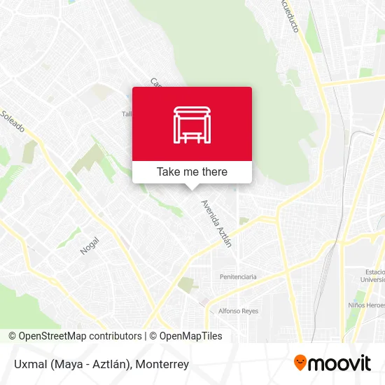 Uxmal (Maya - Aztlán) map