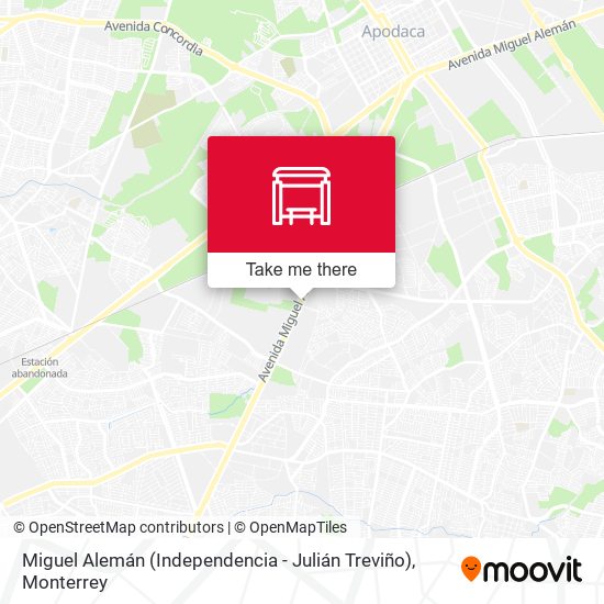 Mapa de Miguel Alemán (Independencia - Julián Treviño)