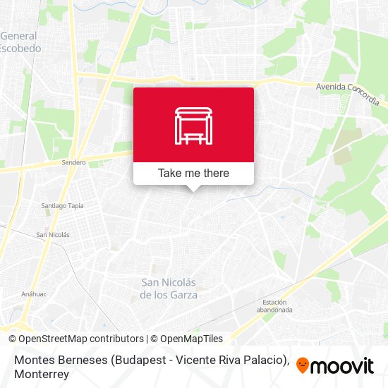 Mapa de Montes Berneses (Budapest - Vicente Riva Palacio)