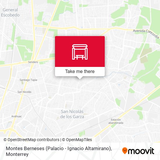 Montes Berneses (Palacio - Ignacio Altamirano) map