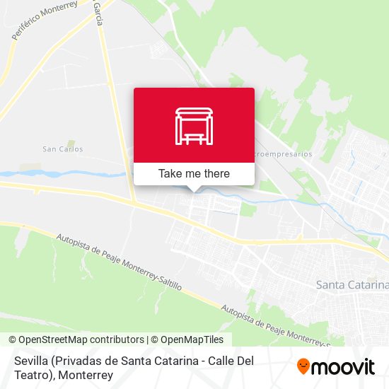 Mapa de Sevilla (Privadas de Santa Catarina - Calle Del Teatro)