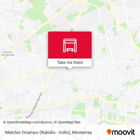 Mapa de Melchor Ocampo (Rubidio - Iridio)