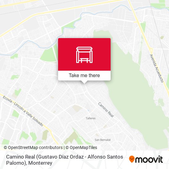 Camino Real (Gustavo Díaz Ordaz - Alfonso Santos Palomo) map