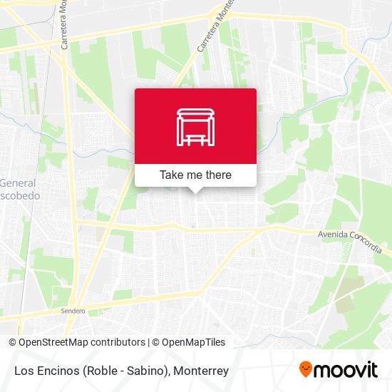Los Encinos (Roble - Sabino) map