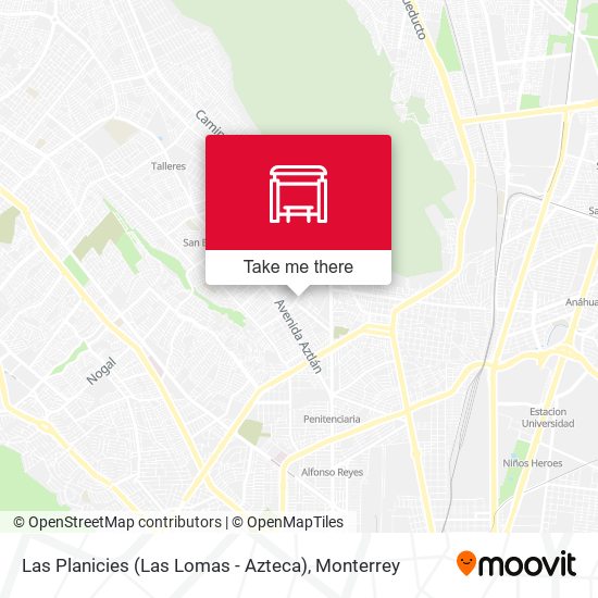 Mapa de Las Planicies (Las Lomas - Azteca)