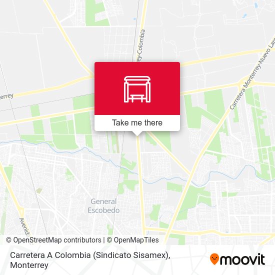 Mapa de Carretera A Colombia (Sindicato Sisamex)